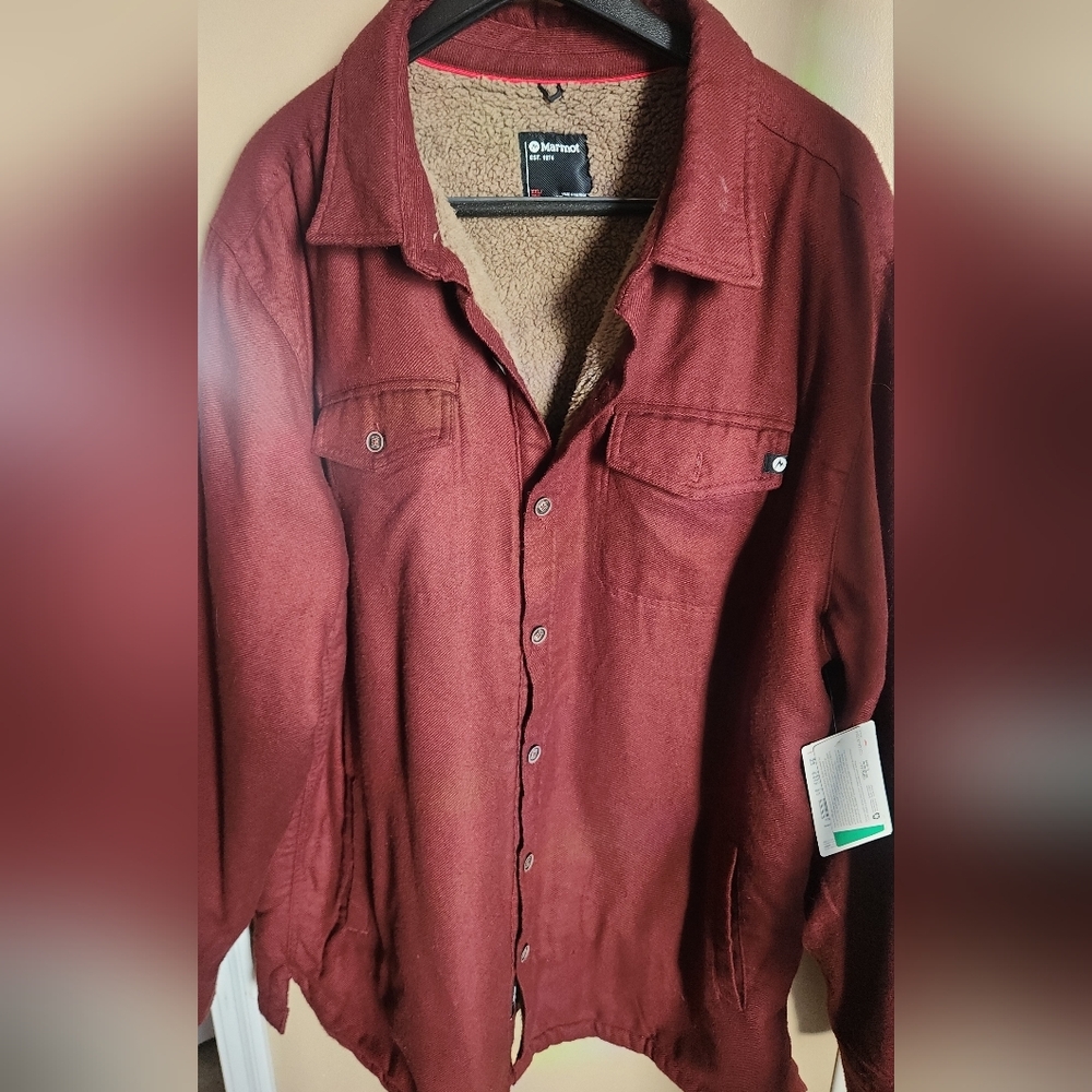 Brixton Maroon Button-Up Jacket XXL NWT